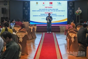 Quang cảnh hội nghị tập huấn.