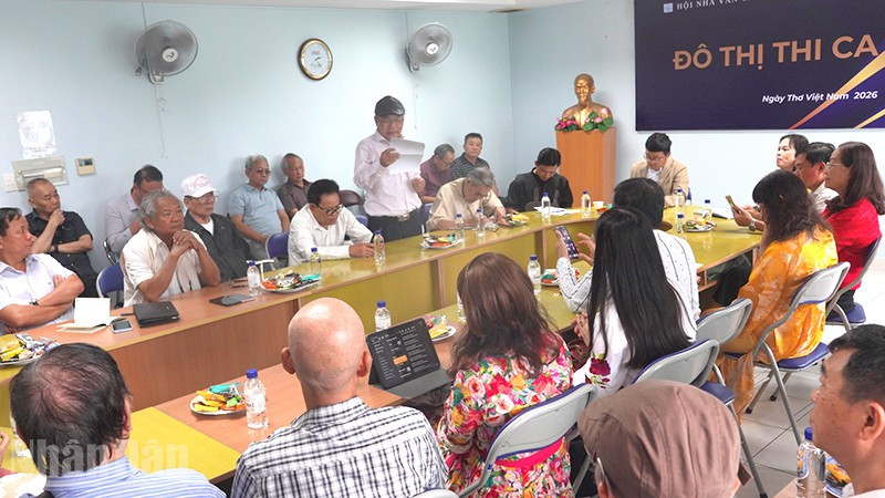 Quang cảnh buổi tọa đàm. (Ảnh: LINH BẢO)