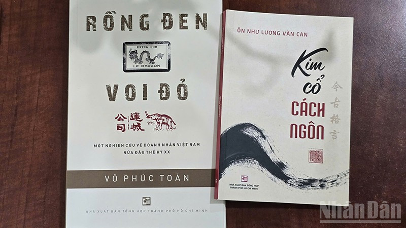 Bìa hai cuốn sách mới của Nhà xuất bản Tổng hợp Thành phố Hồ Chí Minh. (Ảnh: Linh Bảo)
