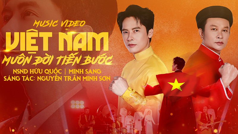 Poster MV "Việt Nam muôn đời tiến bước" của ca sĩ Minh Sang. (Ảnh: Nhân vật cung cấp)