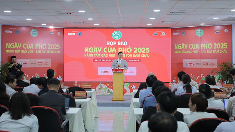 Quang cảnh buổi họp báo. (Ảnh: Ban tổ chức)