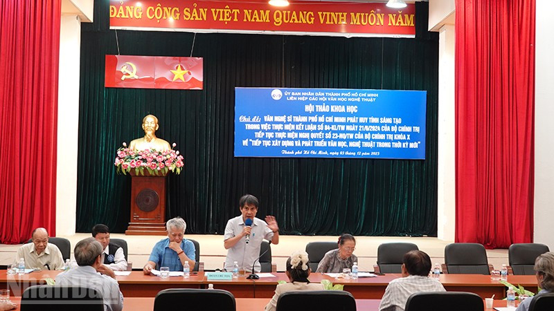 Quang cảnh hội thảo. (Ảnh:LINH BẢO).