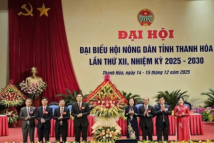Trung ương Hội Nông dân Việt Nam chúc mừng Đại hội Hội Nông dân tỉnh Thanh Hóa.