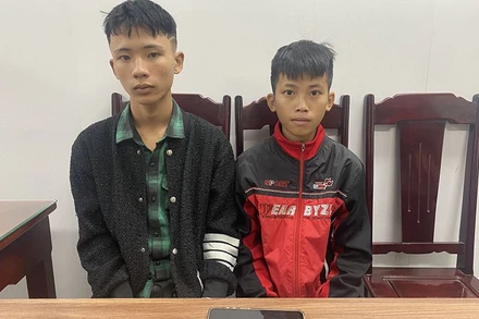 Hai thủ phạm cướp giật tài sản của công dân.