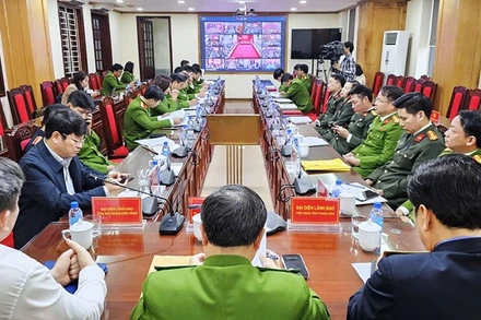 Quang cảnh hội nghị tổng kết công tác đặc xá.