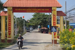 Một góc xã Tây Phú.