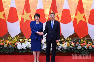 Thủ tướng Lê Minh Hưng và Thủ tướng Nhật Bản Takaichi Sanae.
