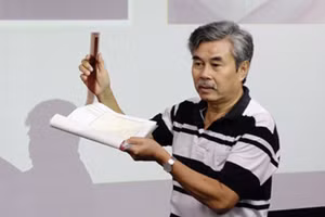 Nhà quay phim, Nghệ sĩ Nhân dân Trần Quốc Dũng. (Ảnh: VFDA)