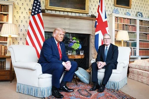 Tổng thống Mỹ Donald Trump trong chuyến thăm Anh năm 2025. Ảnh: CNN