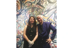 Hai cha con Đào Anh Khánh, Đào Anh Thơ. 