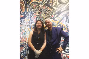 Hai cha con Đào Anh Khánh, Đào Anh Thơ. 