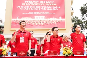 Cùng nhau quyết tâm rèn luyện sức khỏe.
