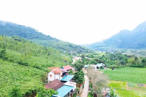 Một góc bản Nước Đắng, xã Trường Sơn.