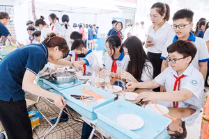 Ngày hội STEM được tổ chức tại Trường THCS Hoàng Mai (Hà Nội). 