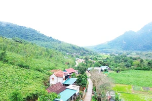 Một góc bản Nước Đắng, xã Trường Sơn.