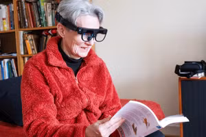 Kính hỗ trợ người mắc bệnh mất trí nhớ. Ảnh: THE GUARDIAN