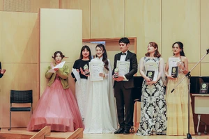 Các thí sinh Việt Nam giành giải cao tại cuộc thi âm nhạc quốc tế ở Nhật Bản. (Ảnh: NVCC)