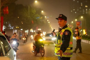 Tổ công tác 373 Công an tỉnh Nghệ An thực hiện tuần tra kiểm soát tại các tuyến giao thông trọng điểm về trật tự an toàn giao thông, trật tự công cộng. (Ảnh: Công an Nghệ An)