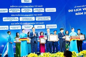 Công ty T20-Quyết Thắng được vinh danh ở hạng mục sản phẩm du lịch sáng tạo “Đường Trường Sơn huyền thoại hang Chỉ Huy”.