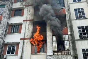 Hiện trường vụ cháy. (Ảnh: CTV)