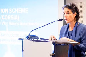 Bà Francesca Nardini chia sẻ về chương trình CORSIA.