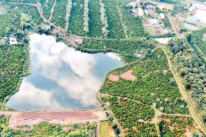 Một trong những miệng núi lửa hàng triệu năm tại Gia Lai.