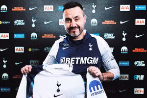 Tân HLV Roberto De Zerbi được bổ nhiệm với kỳ vọng giúp Tottenham trụ hạng thành công.