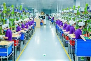 Công nhân làm việc tại Công ty Trách nhiệm hữu hạn Luxshare-ICT Nghệ An thuộc Khu công nghiệp VSIP Nghệ An 1.