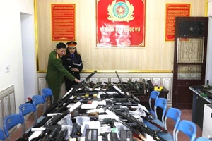 Tang vật được lực lượng chức năng thu giữ. (Ảnh: CÔNG AN NGHỆ AN)