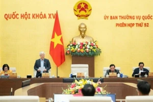 Ủy ban Thường vụ Quốc hội tổng kết Kỳ họp thứ 10, Quốc hội khóa XV. (Ảnh: DUY LINH)