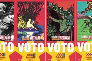 Phiếu bầu cử Đại hội Đảng Cộng sản Uruguay. (Ảnh: Diệu Hương/TTXVN)