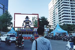 Biển quảng cáo “xuyên thấu” đầu tiên tại Indonesia