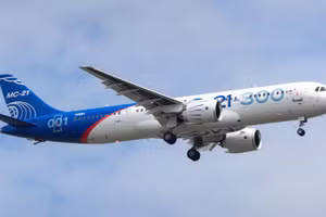 Máy bay MS-21 do Nga sản xuất. (Ảnh: TASS)