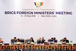 Hội nghị Bộ trưởng Ngoại giao Nhóm BRICS. Ảnh: FINANCIAL EXPRESS