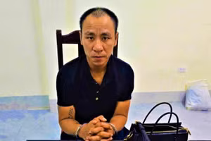 Đối tượng Nguyễn Văn Dũng bị bắt giữ. (Ảnh: Công an Nghệ An cung cấp)