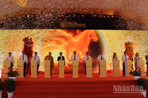 Quang cảnh buổi lễ khởi công.