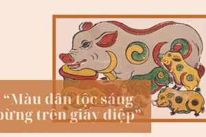 “Màu dân tộc sáng bừng trên giấy điệp”