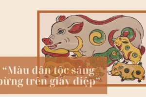 “Màu dân tộc sáng bừng trên giấy điệp”