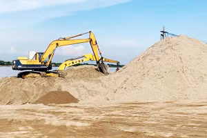 Phần lợi nhuận tính từ khi cát lên bờ và được đưa tới công trình chiếm tới 70 - 80% còn lại.