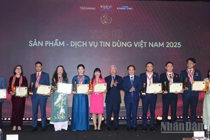 10 sản phẩm, dịch vụ được vinh danh Sản phẩm – Dịch vụ Tin Dùng Việt Nam 2025. (Ảnh: ĐĂNG KHOA)