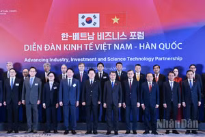 [Ảnh] Thủ tướng Lê Minh Hưng và Tổng thống Hàn Quốc dự Diễn đàn kinh tế Việt Nam - Hàn Quốc 