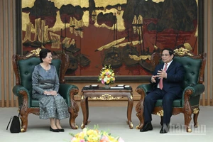 Thủ tướng Phạm Minh Chính tiếp Đại sứ Campuchia Chea Kimtha.