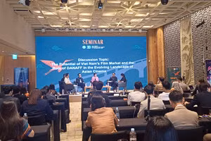 Hội thảo “Nhịp đập Điện ảnh Việt Nam - Giới thiệu những dự án triển vọng”. (Ảnh: Ban tổ chức cung cấp)