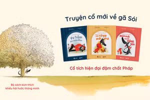 Bộ sách tranh thiếu nhi “Truyện cổ mới về gã Sói”. (Ảnh: Crabit Kidbooks)