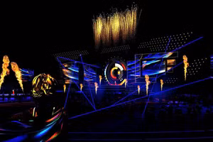 Phối cảnh sân khấu chương trình.