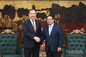Thủ tướng Phạm Minh Chính đón ông Bakytzhan Sagintayev, Chủ tịch Hội đồng Ủy ban Kinh tế Á-Âu (EEK).