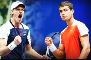 Cuộc đua vô địch US Open được xem là “chuyện riêng” của Jannik Sinner (trái) và Carlos Alcaraz.