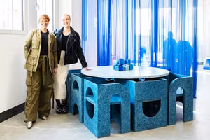 Một sản phẩm nội thất thân thiện với môi trường. Ảnh: PARTICLE