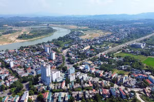 Một góc đô thị phường Minh Xuân, tỉnh Tuyên Quang.
