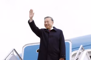 Tổng Bí thư, Chủ tịch nước Tô Lâm rời Thủ đô Canberra, kết thúc tốt đẹp chuyến thăm cấp Nhà nước tới Australia . (Ảnh: TTXVN)